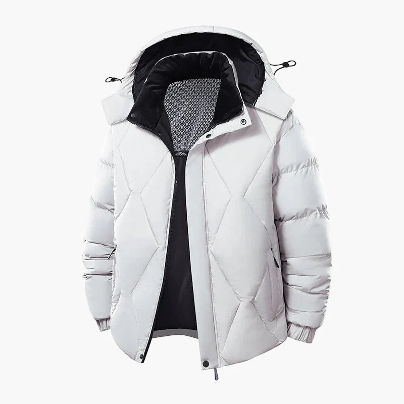 Herren Winter Steppjacke mit Kapuze – Stylische Outdoor Übergangsjacke für Alltag und Freizeit