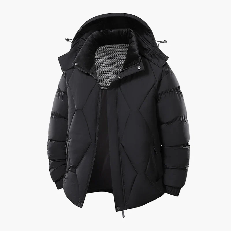 Herren Winter Steppjacke mit Kapuze – Stylische Outdoor Übergangsjacke für Alltag und Freizeit - Image 2