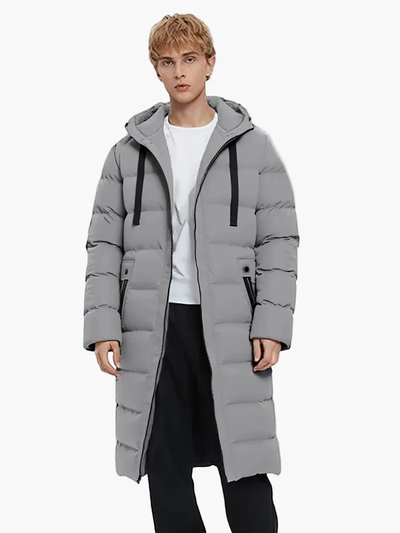 Herren Winter Steppmantel Lang – Lässiger Parka für Alltag & Outdoor