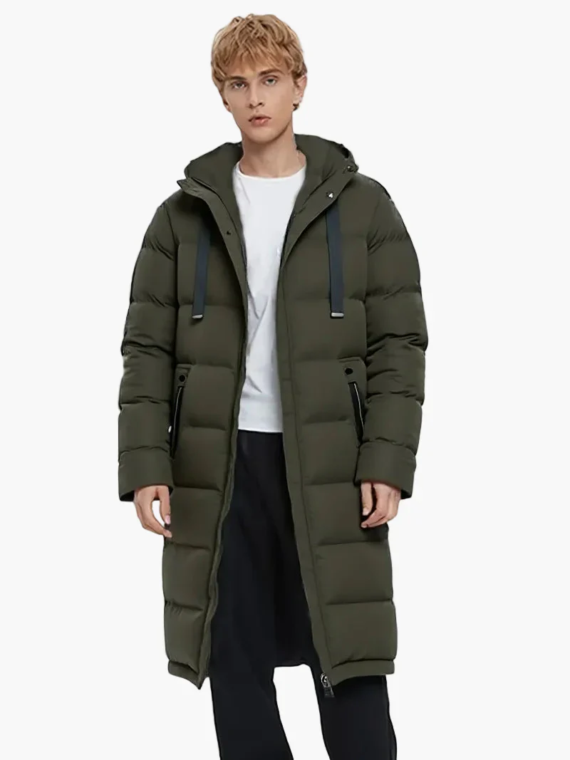 Herren Winter Steppmantel Lang – Lässiger Parka für Alltag & Outdoor - Image 2