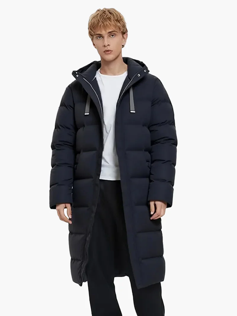 Herren Winter Steppmantel Lang – Lässiger Parka für Alltag & Outdoor - Image 3