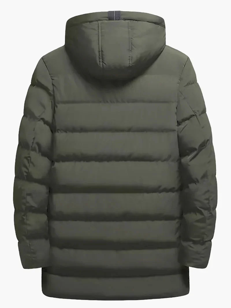 Herren Winter Steppmantel Lang – Lässiger Parka für Alltag & Outdoor - Image 4