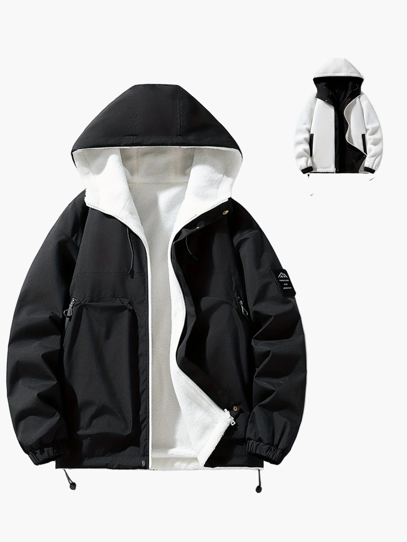 Herren Winterjacke mit Kapuze – Casual Streetwear Outdoorjacke - Image 5