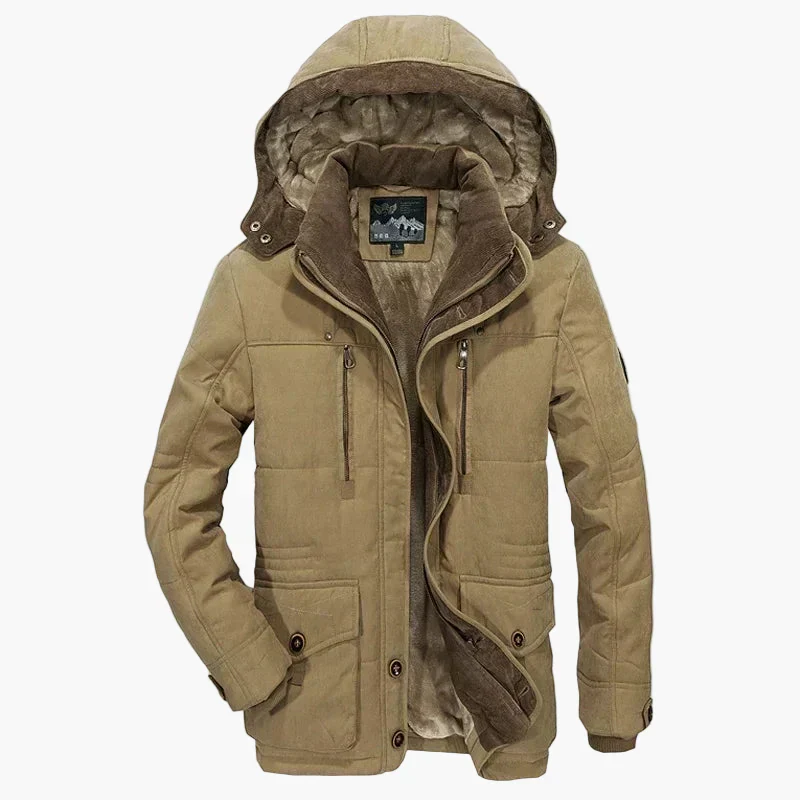 Herren Winterjacke Outdoor Parka mit Kapuze – Warm & Stilvoll für Freizeit und Alltag - Image 4