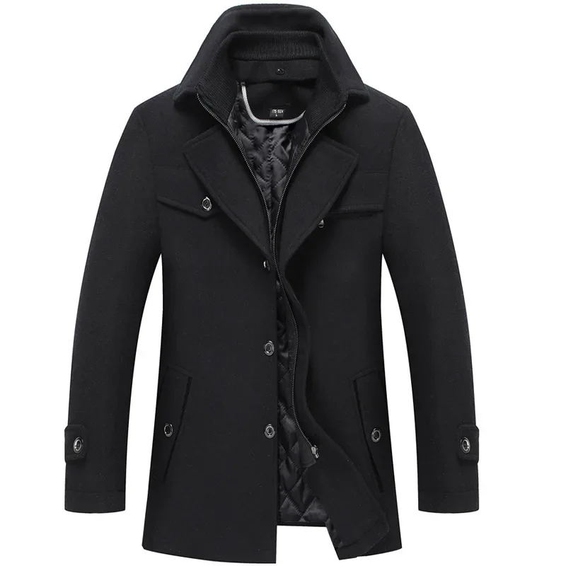 Herren Wintermantel Klassisch Modern – Eleganter Freizeit- und Businessmantel mit Stehkragen - Image 4