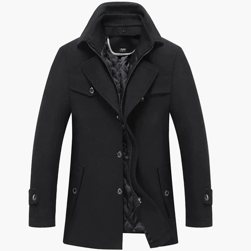 Herren Wintermantel Klassisch Modern – Eleganter Freizeit- und Businessmantel mit Stehkragen - Image 6