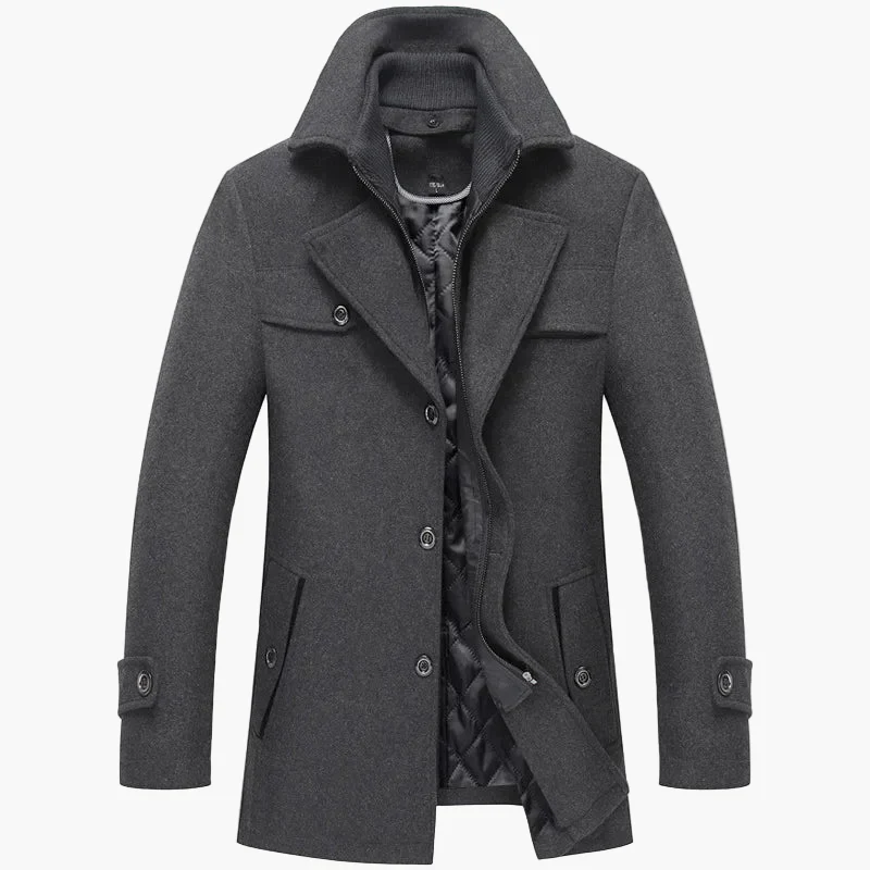 Herren Wintermantel Klassisch Modern – Eleganter Freizeit- und Businessmantel mit Stehkragen - Image 7