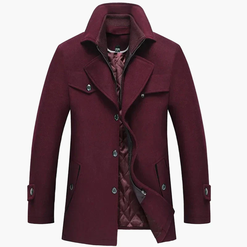 Herren Wintermantel Klassisch Modern – Eleganter Freizeit- und Businessmantel mit Stehkragen - Image 8