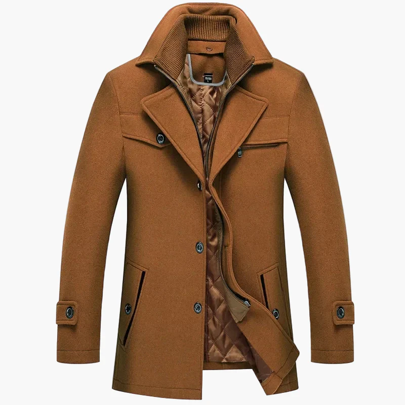 Herren Wintermantel Klassisch Modern – Eleganter Freizeit- und Businessmantel mit Stehkragen - Image 9