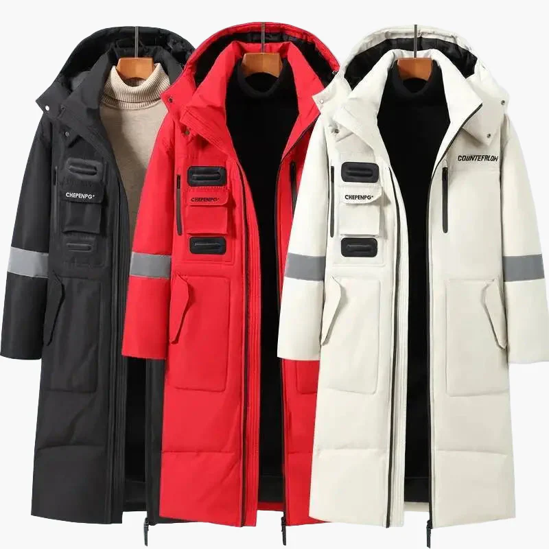 Herren Wintermantel Lange Parka Jacke – Urbaner Stil für kalte Tage