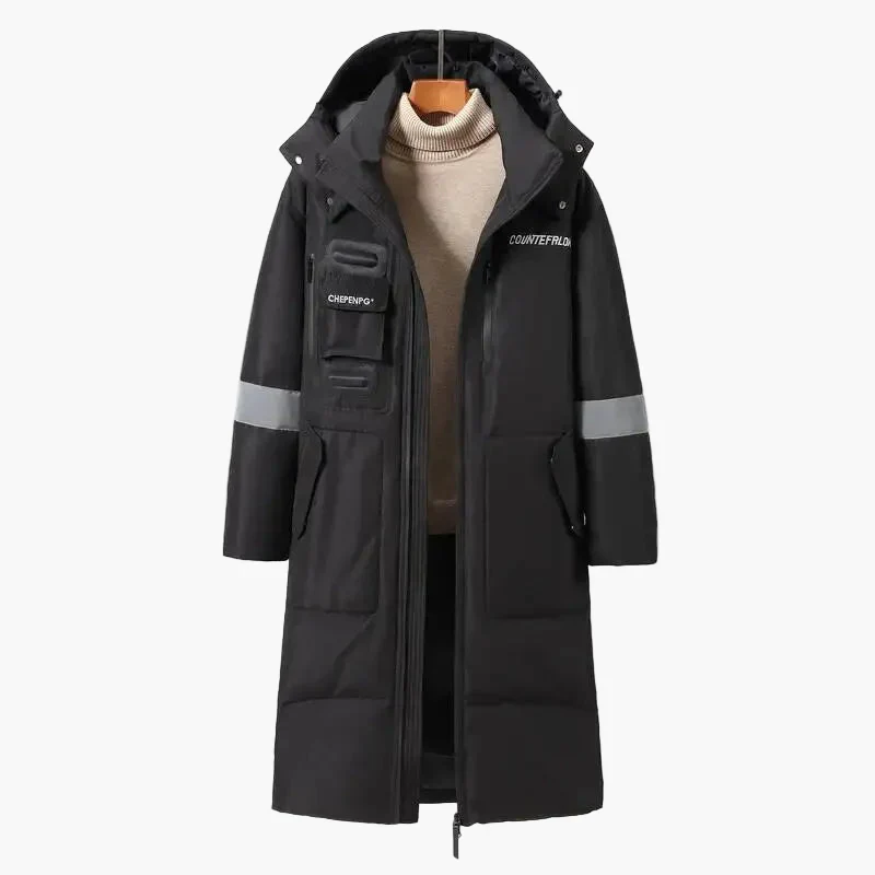 Herren Wintermantel Lange Parka Jacke – Urbaner Stil für kalte Tage - Image 2