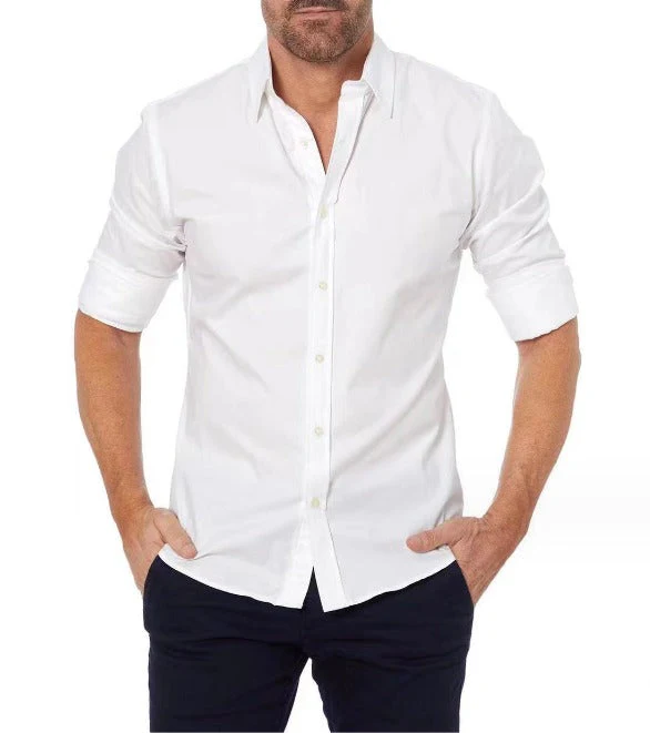 Herren Zip Fit Business Hemd – Modernes, figurbetontes Langarmhemd mit verdecktem Reißverschluss - Image 3