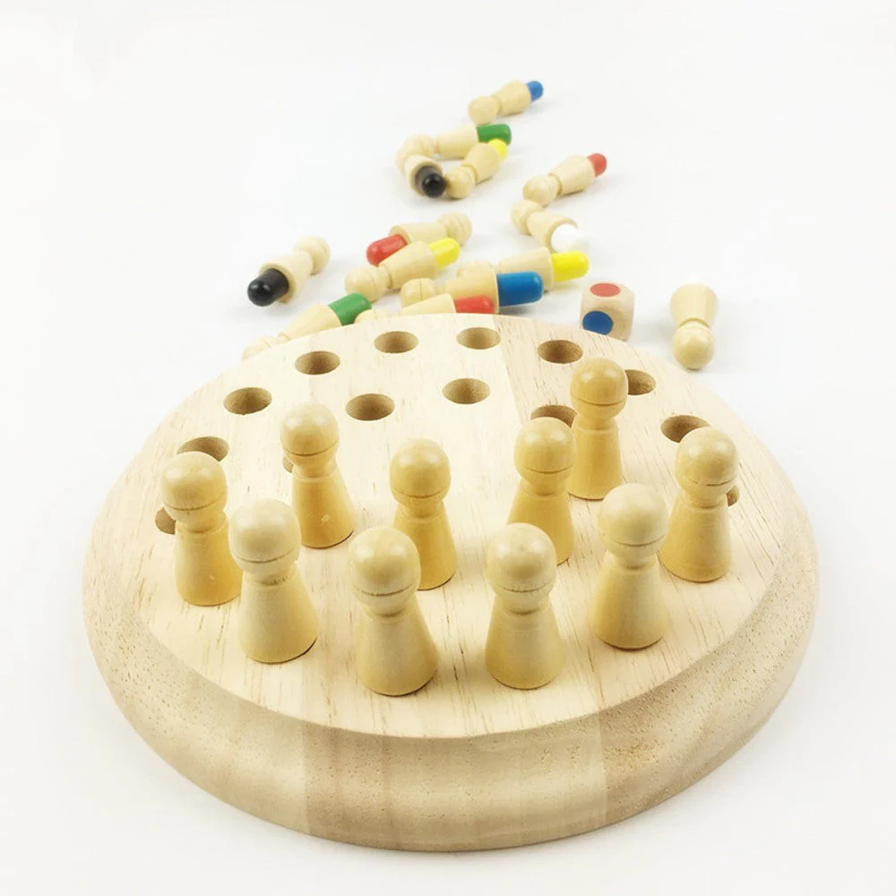 Holz Memory Spiel für Kinder ab 3 Jahren – Pädagogisches Lernspiel zur Förderung der Farberkennung und Merkfähigkeit - Image 4