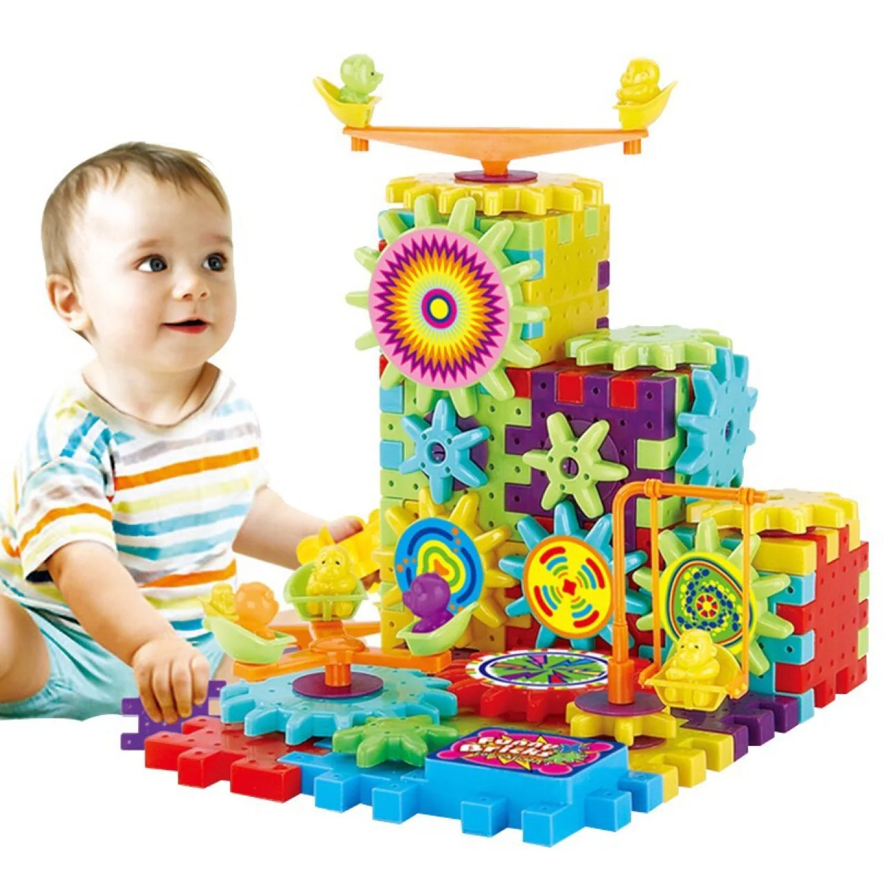 Interaktives Eltern-Kind-Zeit Zahnrad-Bausteinspielzeug für Kinder – Kreatives Lernspiel für Mädchen und Jungen - Image 6