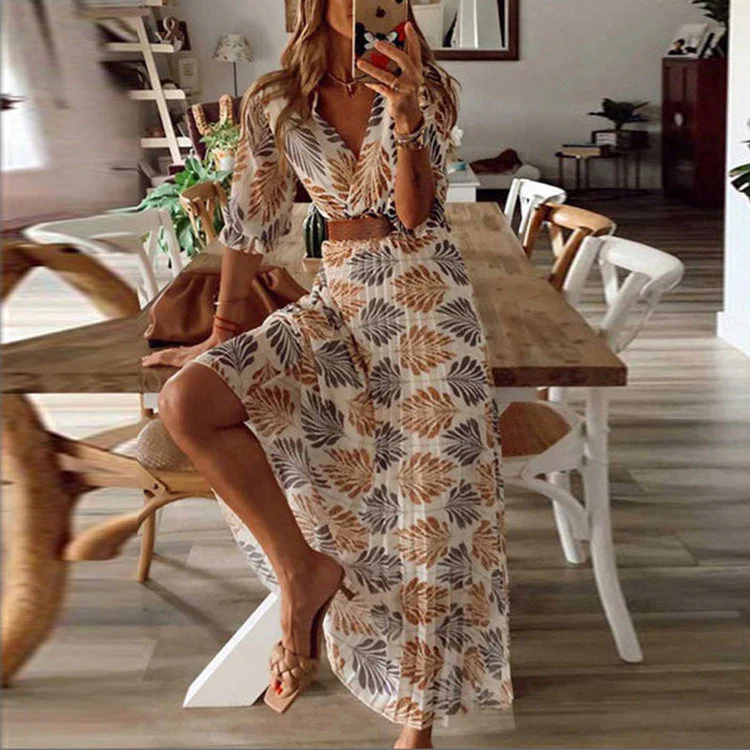Jessie – Florales Boho Kleid mit langen Ärmeln - Image 3