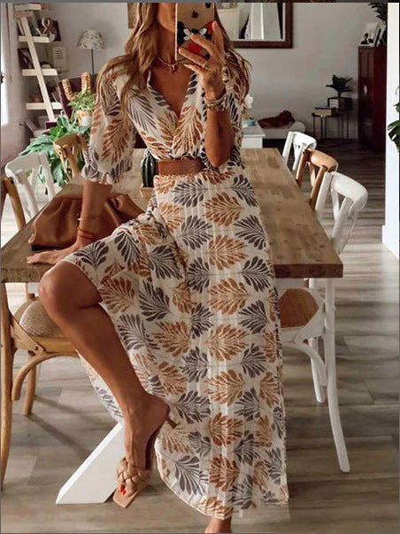 Jessie – Florales Boho Kleid mit langen Ärmeln - Image 4