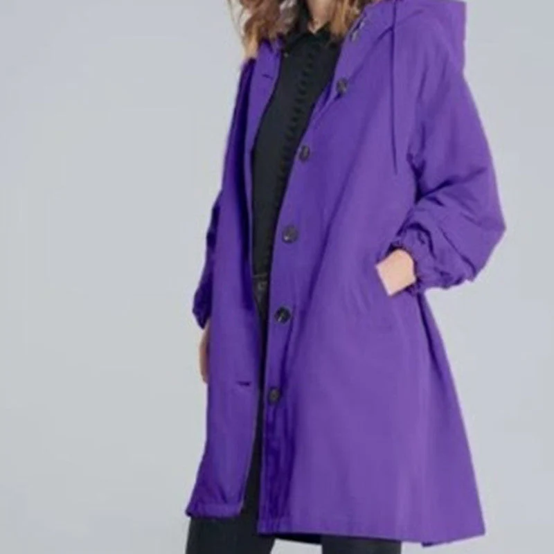 Kelly – Lässiger Mid-Length Windbreaker für Damen mit langen Ärmeln - Image 11