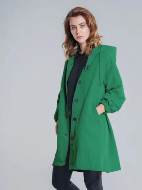 Kelly – Lässiger Mid-Length Windbreaker für Damen mit langen Ärmeln - Image 12