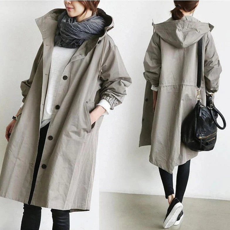 Kelly – Lässiger Mid-Length Windbreaker für Damen mit langen Ärmeln - Image 6