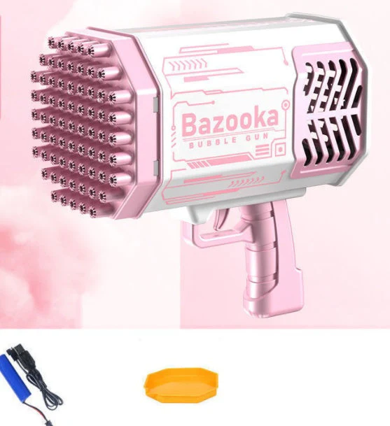 Kinder Bazooka Bubble Gun – Elektrische Seifenblasenpistole mit 69 Düsen, wiederaufladbar, für Jungen und Mädchen, Outdoor-Spielzeug - Image 12