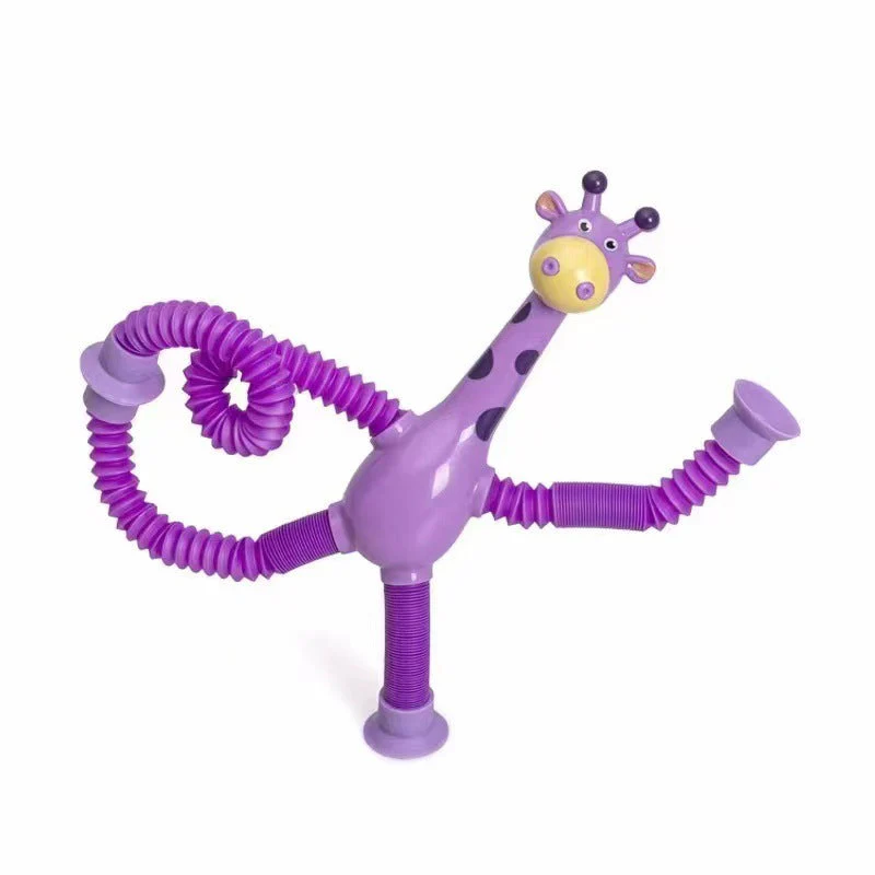 Kinder Cartoon Telescopic Giraffe Fidget Spielzeug mit Saugnapf – Stressabbau & Sensorischer Spaß - Image 8