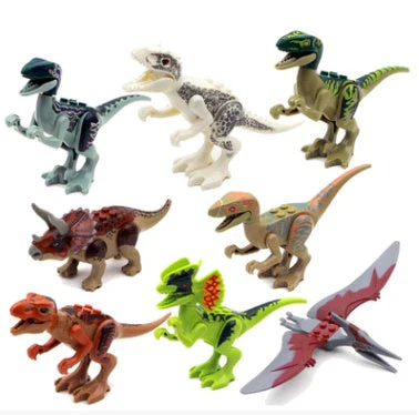 Kinder Dinosaurier Baustein Figuren Set – Lernspielzeug und Sammelobjekt, Mini Spielfiguren zum Spielen und Lernen - Image 2