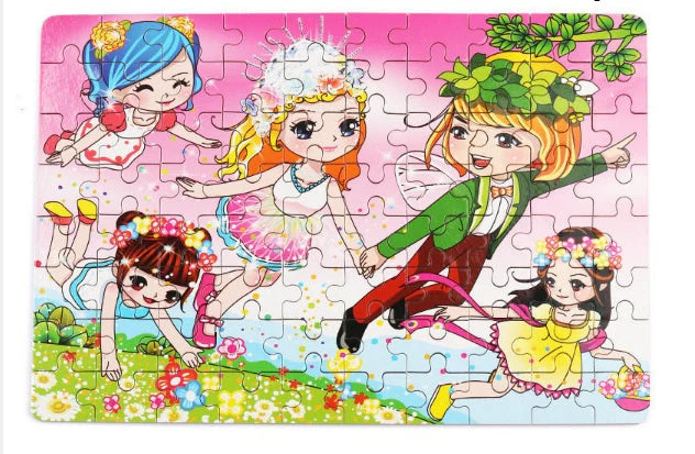 Kinder Holzpuzzle Set – Bunte Lernspielzeuge im Aufbewahrungs-Metallkasten, ab 3 Jahren, Unisex - Image 7