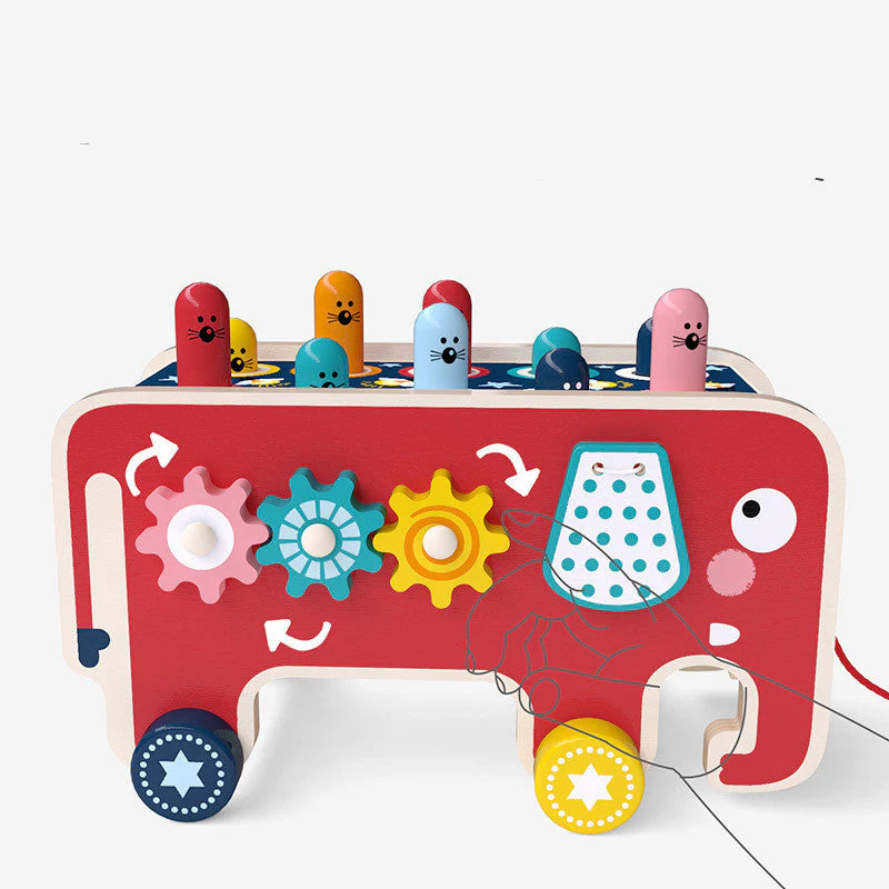 Kinder Holzspielzeug – Motorikspielzeug und Schlagspiel für Jungen und Mädchen, Lernspielzeug Vorschule - Image 3
