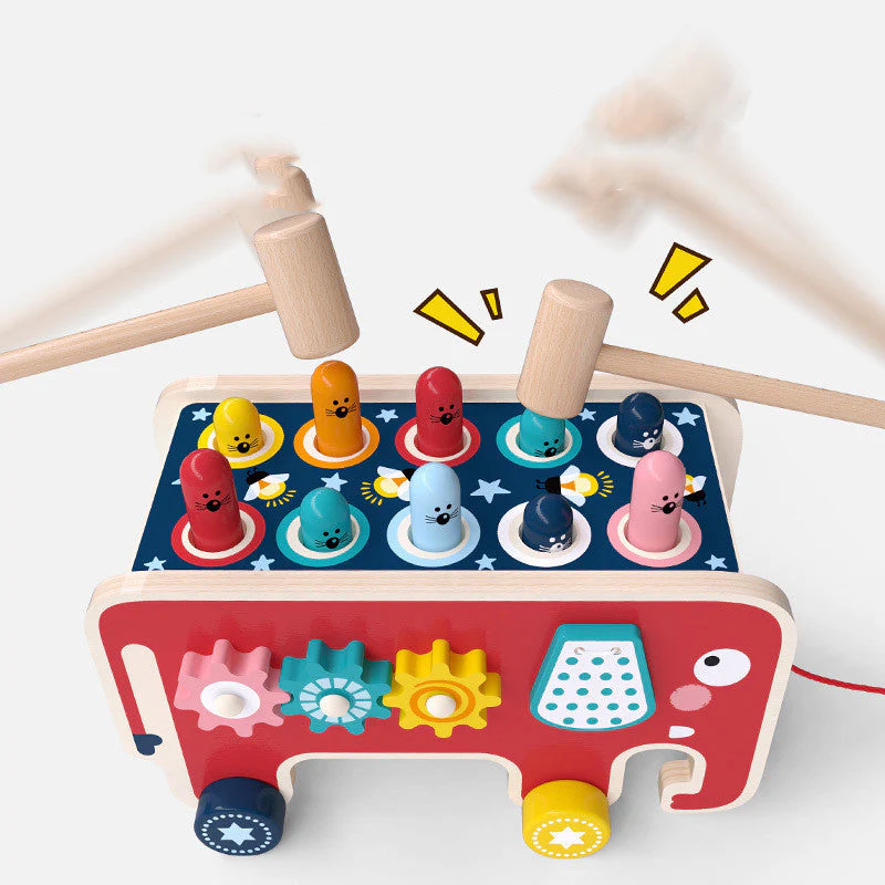 Kinder Holzspielzeug – Motorikspielzeug und Schlagspiel für Jungen und Mädchen, Lernspielzeug Vorschule - Image 4