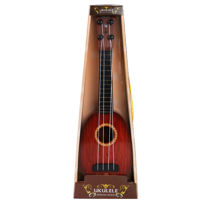 Kinder-Simulations-Ukulele Spielzeug – Lerninstrument für Jungen und Mädchen, realistische Ukulele für musikalische Früherziehung - Image 3