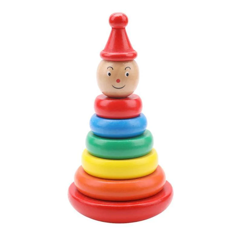 Kinder Stapelspielzeug Holz Regenbogen Turm – Lernspielzeug für Jungen und Mädchen, Montessori Pädagogik - Image 3