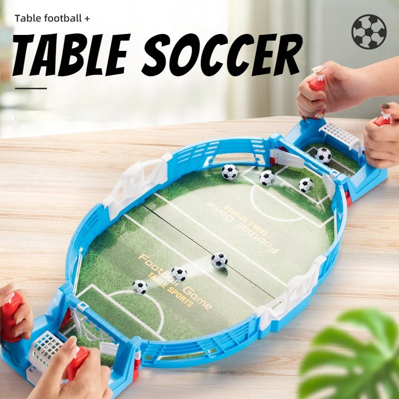 Kinder Tischfußballspiel Mini Tisch-Soccer für Zwei Spieler – Familienspaß und Geschicklichkeitsspiel
