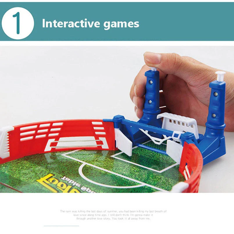 Kinder Tischfußballspiel Mini Tisch-Soccer für Zwei Spieler – Familienspaß und Geschicklichkeitsspiel - Image 5