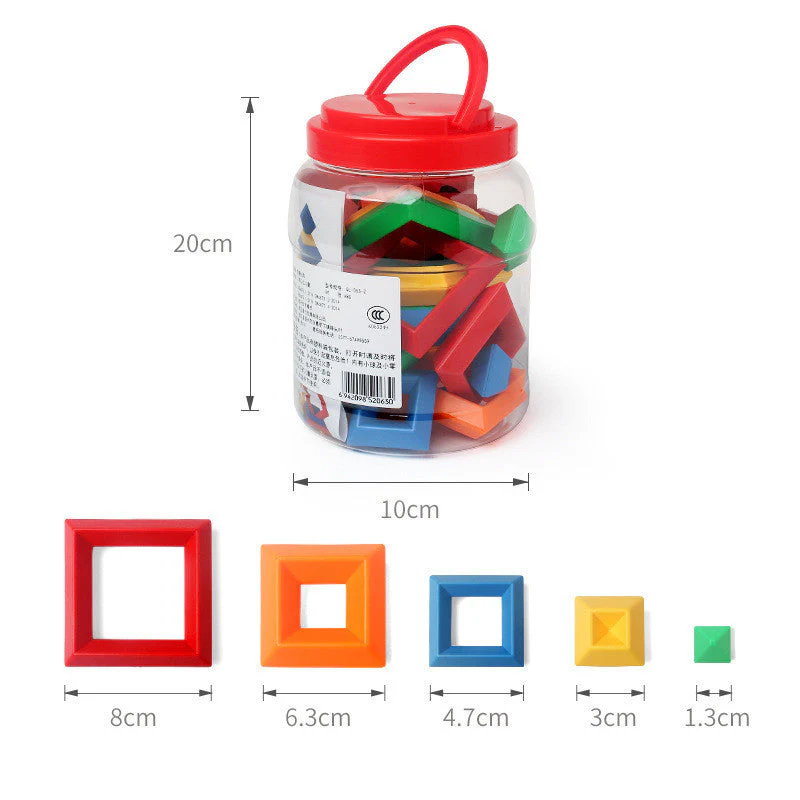 Kreatives Konstruktionsspielzeug für Kinder – Stapelbare Lern-Holzbausteine - Image 2