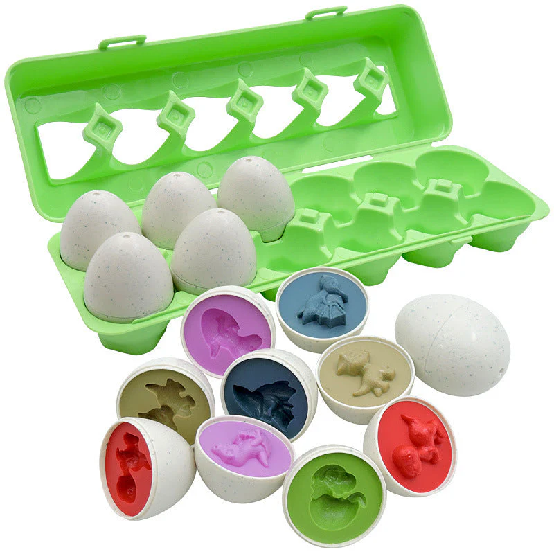 Lernspielzeug Ei-Set für Kinder – Pädagogisches Sortier- & Steckspiel ab 3 Jahren, Jungen & Mädchen - Image 5