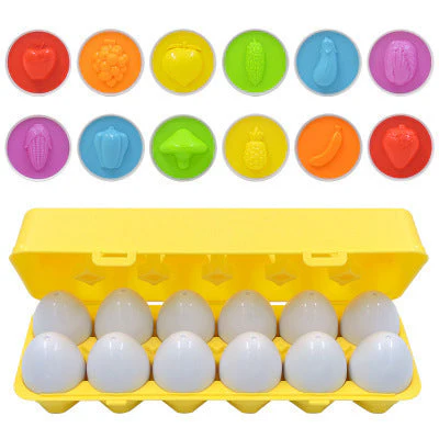 Lernspielzeug Ei-Set für Kinder – Pädagogisches Sortier- & Steckspiel ab 3 Jahren, Jungen & Mädchen - Image 7