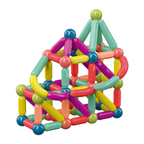 Magnetische Konstruktionsspielzeug-Bausteine für Kinder – Kreatives Lernspielzeug, pädagogisches Steckspiel ab 1 Jahr - Image 2