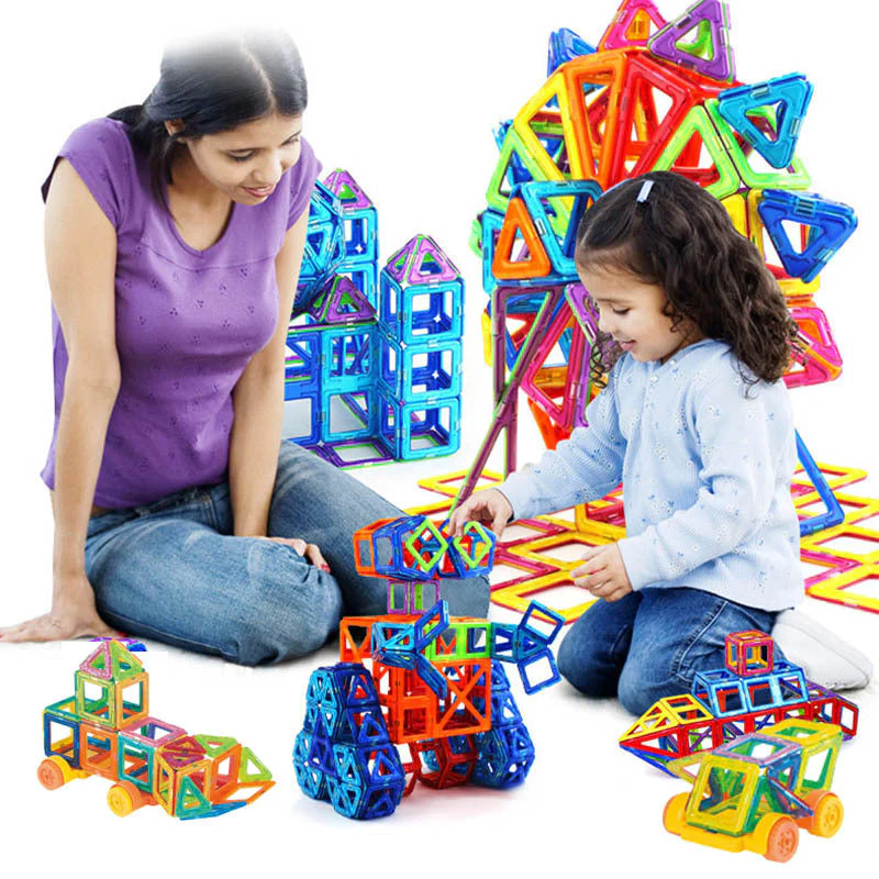 Magnetische Konstruktionsspielzeug Bausteine für Kinder – Pädagogisches Set, Kreatives Bauen, Jungen & Mädchen - Image 4