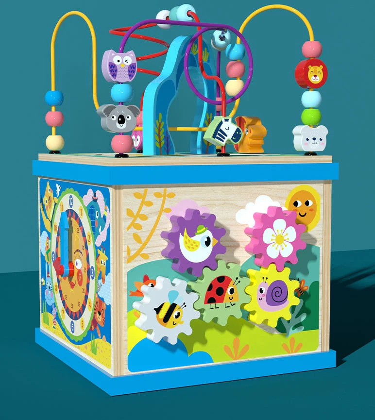 Multifunktionales Motorikspielzeug Lernwürfel für Kinder – Alphabet, Tiere, Formen & Zahlen – Pädagogisches Spielzeug - Image 4