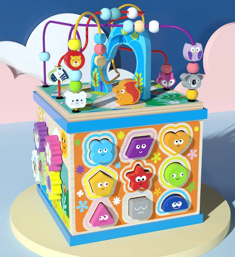 Multifunktionales Motorikspielzeug Lernwürfel für Kinder – Alphabet, Tiere, Formen & Zahlen – Pädagogisches Spielzeug - Image 6