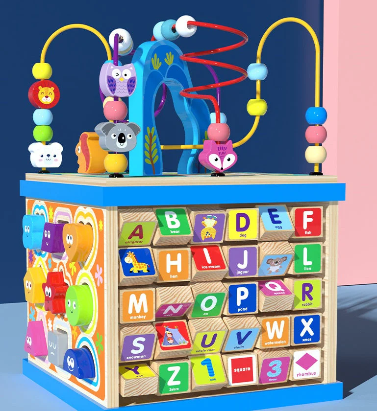 Multifunktionales Motorikspielzeug Lernwürfel für Kinder – Alphabet, Tiere, Formen & Zahlen – Pädagogisches Spielzeug - Image 7