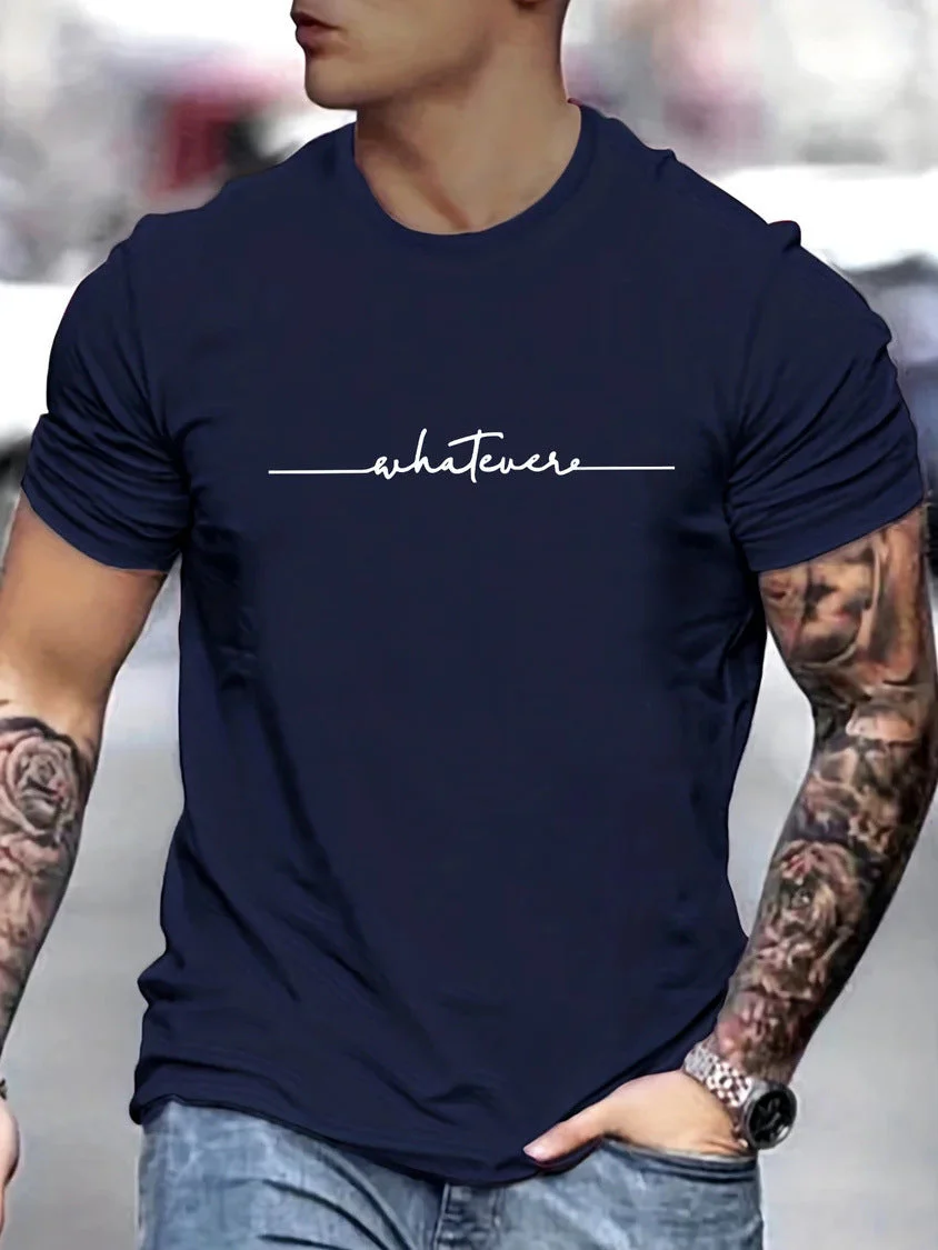 Roger – Lustiges bedrucktes Freizeit T-Shirt mit Rundhalsausschnitt in Übergröße - Image 3