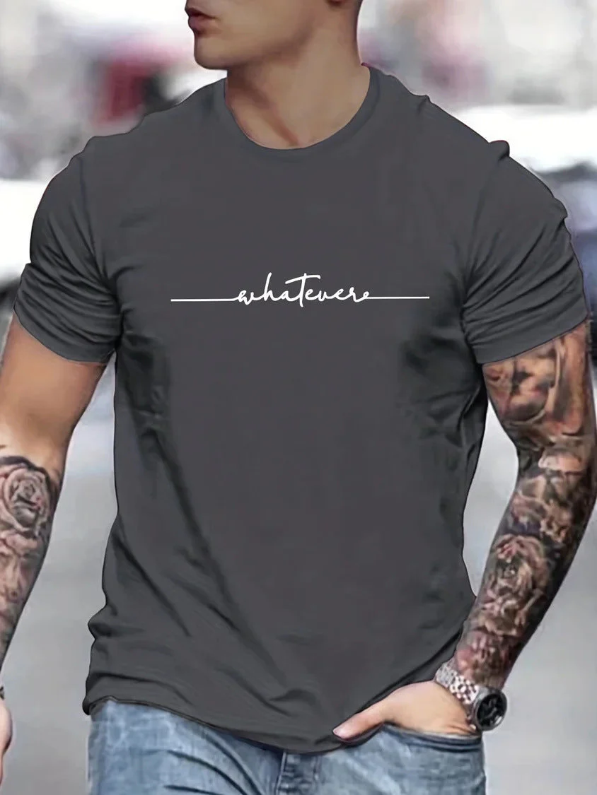 Roger – Lustiges bedrucktes Freizeit T-Shirt mit Rundhalsausschnitt in Übergröße - Image 4