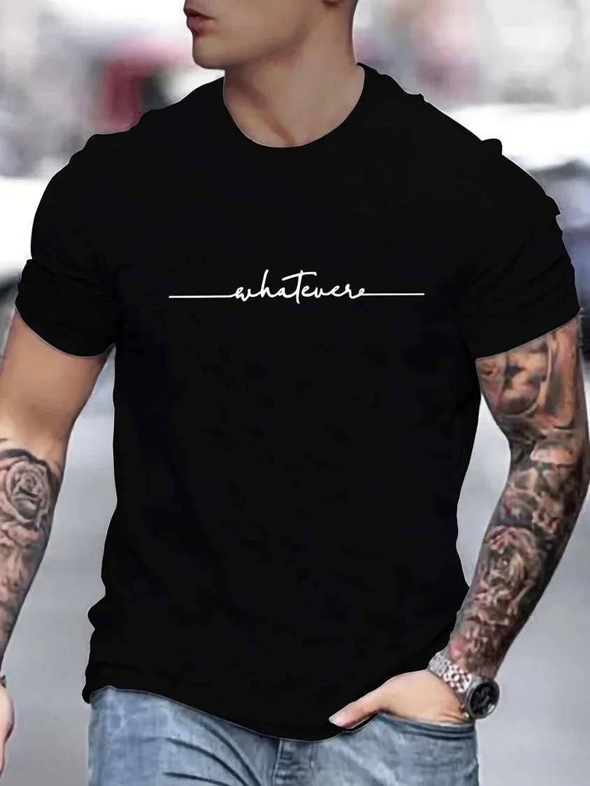 Roger – Lustiges bedrucktes Freizeit T-Shirt mit Rundhalsausschnitt in Übergröße - Image 5
