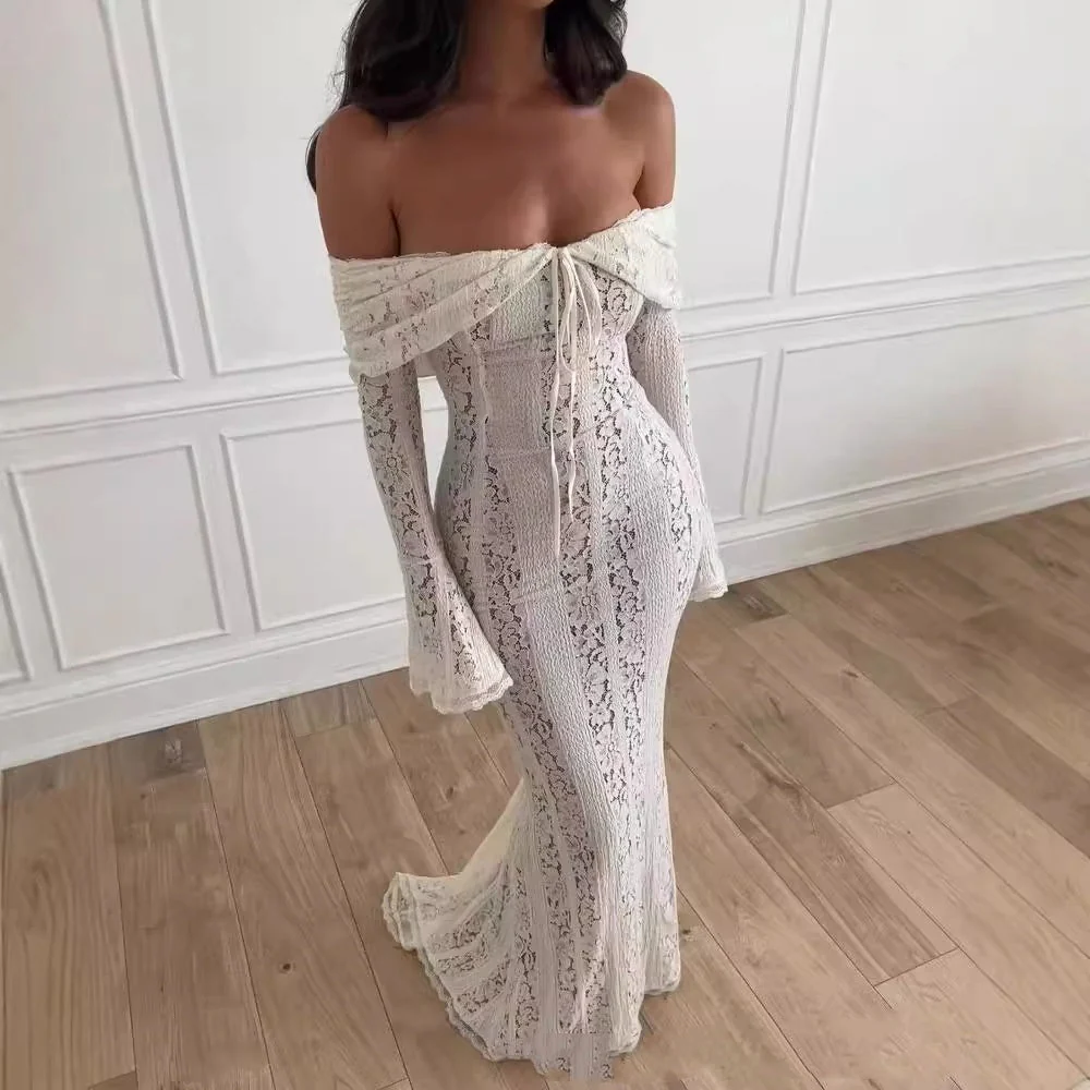 Shannon – Off-Shoulder Kleid mit Glockenärmel - Image 3
