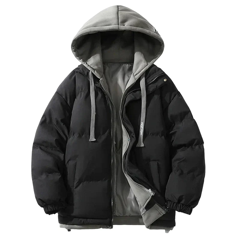 Unisex Winter Steppjacke mit Kapuze – Modischer Freizeitmantel für Damen und Herren