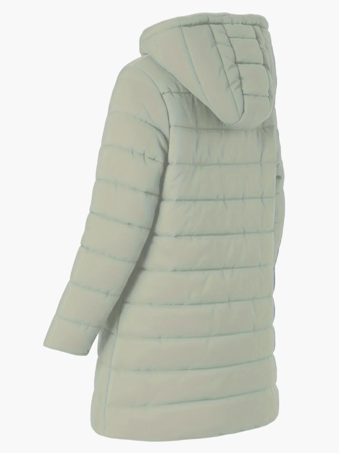 Damen Langer Wintermantel mit Kapuze – Warm Gefütterter Steppmantel mit Reißverschluss für Alltag & Outdoor - Image 8